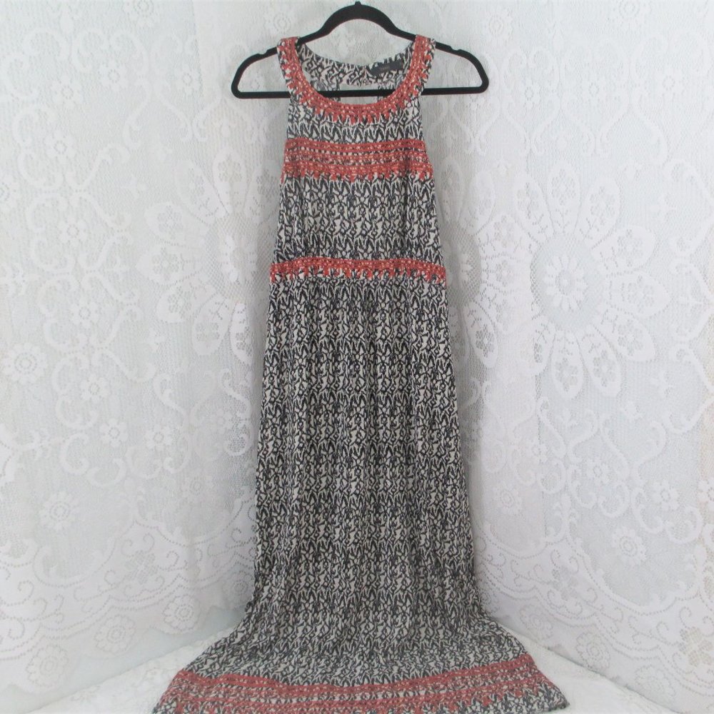 THML Boho Style White/Black Maxi Dress